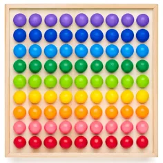 Montessori Regenbogen Kugeln Entwicklungs-Spiel - Woodyland Bild 3