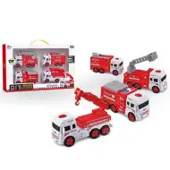 Montierbare Feuerwehrfahrzeuge 4er-Set