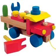 Montierbarer Holzspielzeug-LKW mit 17 Teilen