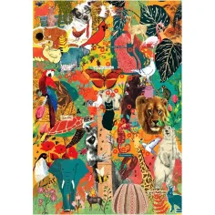 More is More: Tiere und botanische Wunder HQC 1000-teiliges Puzzle - Clementoni Bild 2