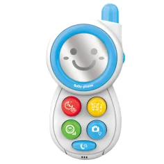 Music World: Blaues Babytelefon mit Licht und Ton Bild 2