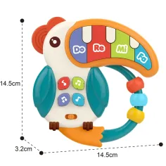Music World: Musizierender Tukan-Klavier 14cm Bild 3