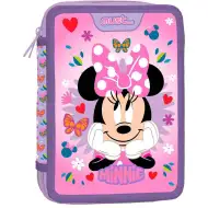 Muss: Minnie Maus gefülltes Etagen-Federmäppchen in lila Farbe