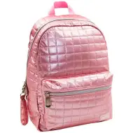 Must... Pearl rosa gesteppt Schultasche, Rucksack 26x14x36cm