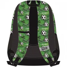 Must: Abgerundeter Schulrucksack mit Fußballmuster, 32 x 18 x 43 cm Bild 2