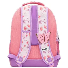 Must Schmetterling 3-Fächer 3D-Schulranzen, Rucksack 32x18x43cm Bild 2