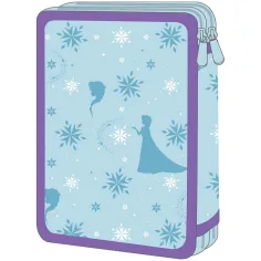 Must: Gefülltes, zweistöckiges Federmäppchen mit Die-Eiskönigin-Motiv, 15 x 5 x 21 cm Bild 2
