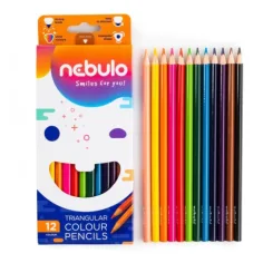 Nebulo: 12er-Set dreieckige Buntstifte Bild 2