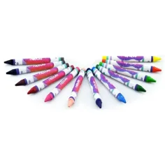 Nebulo: Buntes dreieckiges Wachsmalstift-Set, 12 Stück Bild 2