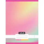 Nebulo: Geheftetes, liniert, pastellfarbenes Heft mit Regenbogenmuster 81-32 A/4