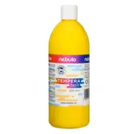 Nebulo: Gelbe flüssige Temperafarbe in 500ml Flasche