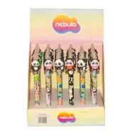 Nebulo: Gelstift mit Panda-Druckknopf, radierbar, verschiedene Ausführungen, 1 Stück