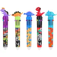 Nebulo: Kugelschreiber mit 10 Farben, Baby-Dino-Design, verschiedene Ausführungen, 1 Stück