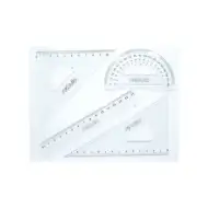 Nebulo: Lineal-Set 4-teilig mit 15 cm Lineal