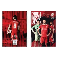 Nebulo: Liverpool Spiralheft, liniert, 70 Blatt, A4, 1 Stück