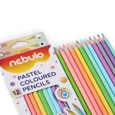 Nebulo: Pastellfarbene Buntstift-Set, 12er-Pack Bild 2