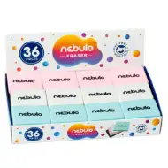 Nebulo: Pastellfarbener Radiergummi in mehreren Farbvarianten 1 Stück
