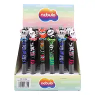 Nebulo: Radierbarer Druckknopf-Gelstift mit Skateboard-Tieren, verschiedene Designs, 1 Stück