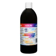 Nebulo: Schwarze flüssige Temperafarbe in 500ml Flasche