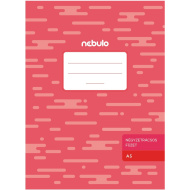 Nebulo: kariertes Spiralheft A5