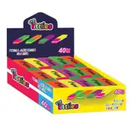 Neon zweifarbiger Radiergummi in verschiedenen Ausführungen 1 Stk.