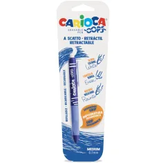 Oops blauer radierbarer Klick-Kugelschreiber 0,7 mm - Carioca