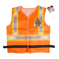 Orangefarbene Reflexweste für Bauarbeiter.