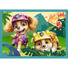 Paw Patrol Abenteuer auf der Dino-Insel 4-in-1 Puzzle-Set - Trefl Bild 2