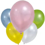 Pastell-Metall-Luftballons – 8er-Set
