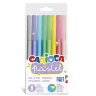 Pastellfarbene Filzstift-Set 8 Stück - Carioca
