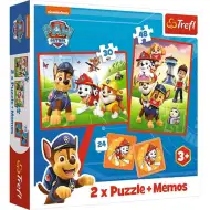 Paw Patrol 2-in-1 Puzzle und Memo-Spiel - Trefl