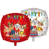Paw Patrol: Beidseitiger quadratischer Folienballon 46cm