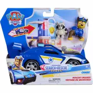 Paw Patrol: Search &amp; Rescue Rückziehauto von Chase mit Figur – Spin Master