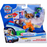 Paw Patrol: Search &amp; Rescue Rückziehauto von Rocky mit Figur – Spin Master