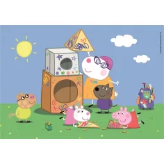 Peppa Wutz 2 x 60-teiliges Supercolor-Puzzle - Clementoni Bild 2