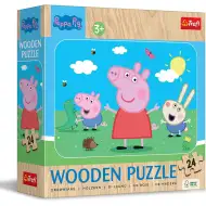 Peppa Wutz 24-teiliges Holzpuzzle – Trefl