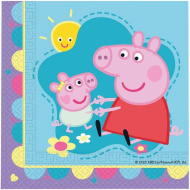 Peppa Wutz Papierservietten-Set - 2-lagig, 33 x 33 cm, 20 Stück
