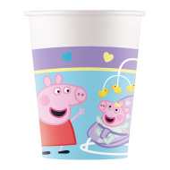 Peppa Wutz Pappbecher, 8er-Set, 200 ml