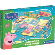 Peppa Wutz interaktives 24-teiliges Bodenpuzzle - Clementoni