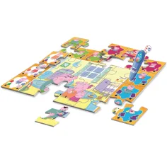 Peppa Wutz interaktives 24-teiliges Bodenpuzzle - Clementoni Bild 2