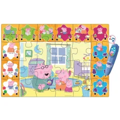 Peppa Wutz interaktives 24-teiliges Bodenpuzzle - Clementoni Bild 3