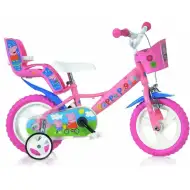 Peppa Wutz pinkfarbenes Kinderfahrrad in Größe 12 - Dino Bikes Fahrrad