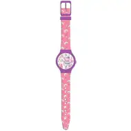 Peppa Wutz rosa analoge Armbanduhr in Metalldose