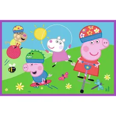 Peppa auf dem Spielplatz 2x24-teiliges Puzzle - Trefl Bild 3