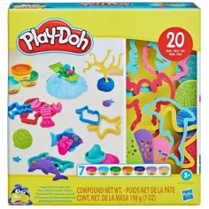 Play‑Doh: 20‑teiliges Unterwasserwelt‑Knetset mit 7 Döschen bunter Knete – Hasbro