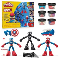 Play‑Doh: Marvel – Heldenhafte Abenteuer Knet‑Set mit 3 Figuren – Hasbro Bild 2