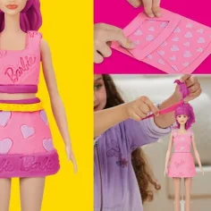 Play-Doh: Barbie Herzen und Haar-Krone Knetset mit Puppe – Hasbro Bild 4
