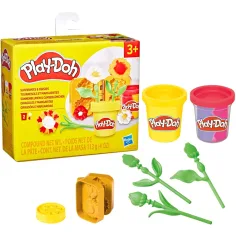 Play-Doh: Kleine Blumen – Sonnenblume und Gänseblümchen Knetset – Hasbro Bild 2