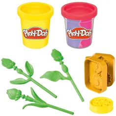 Play-Doh: Kleine Blumen – Sonnenblume und Gänseblümchen Knetset – Hasbro Bild 3