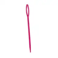PlayBox: 100 Stück rosa Kunststoff-Stricknadeln, 8 cm